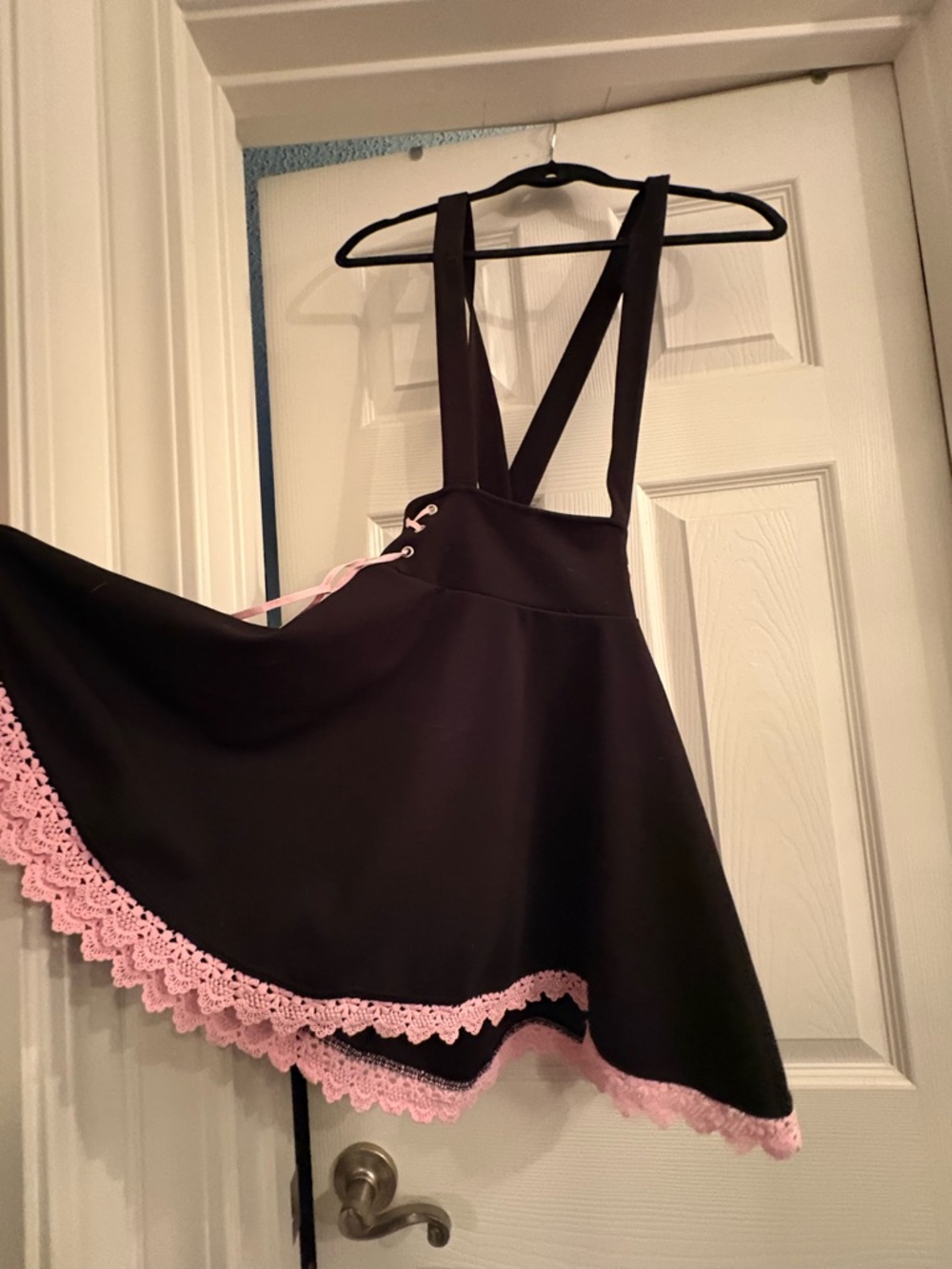 Midnight Hour Lace-Trim Suspender Skirt